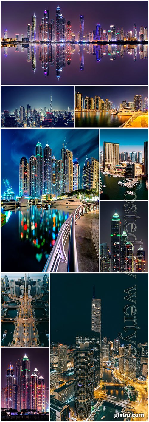 Beauty night city beautiful stock photo