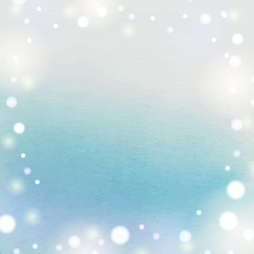 Blue and pink watercolor gradient with Bokeh light and snow background vector - 1232293