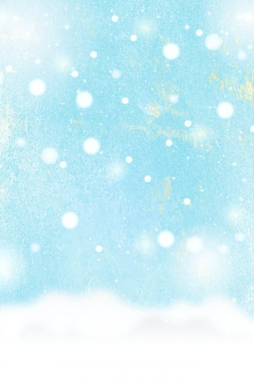 Watercolor painting of a snow scene vector - 1232296