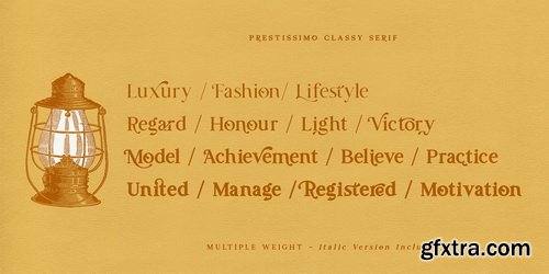 Prestissimo Classy Font Family