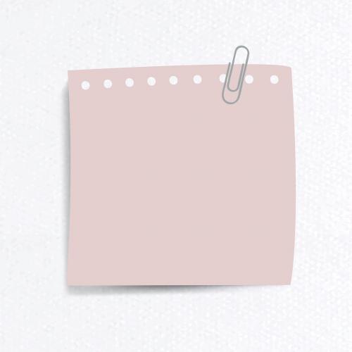 Blank notepaper set with clip on textured paper background vector - 1233213