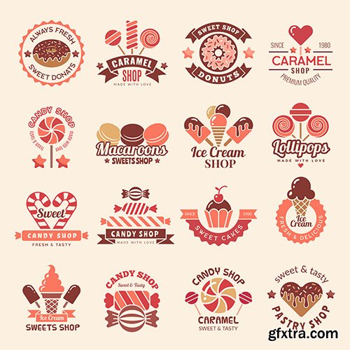 Candy shop badges