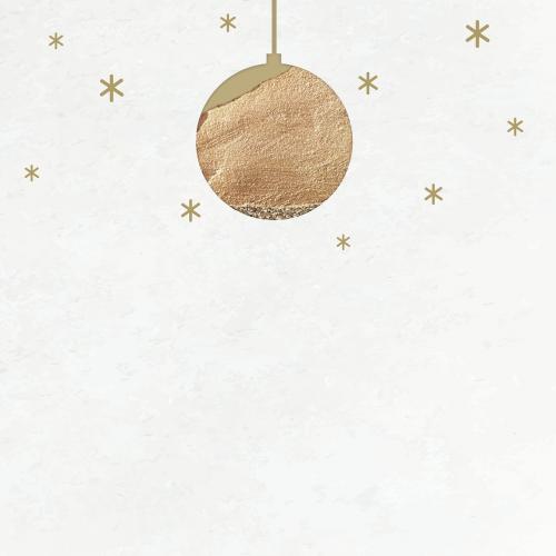 New Year gold ball with shimmering star lights vector - 1233556