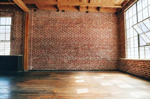 Grunge red brick wall textured background - 1223912