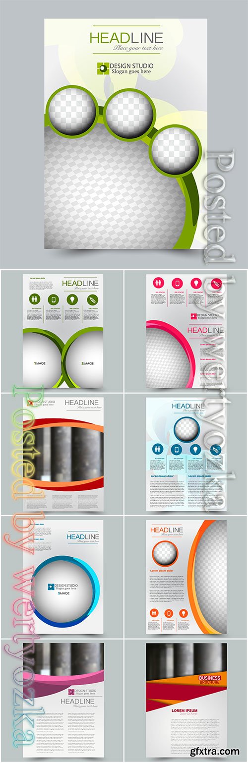 Business vector template for brochure