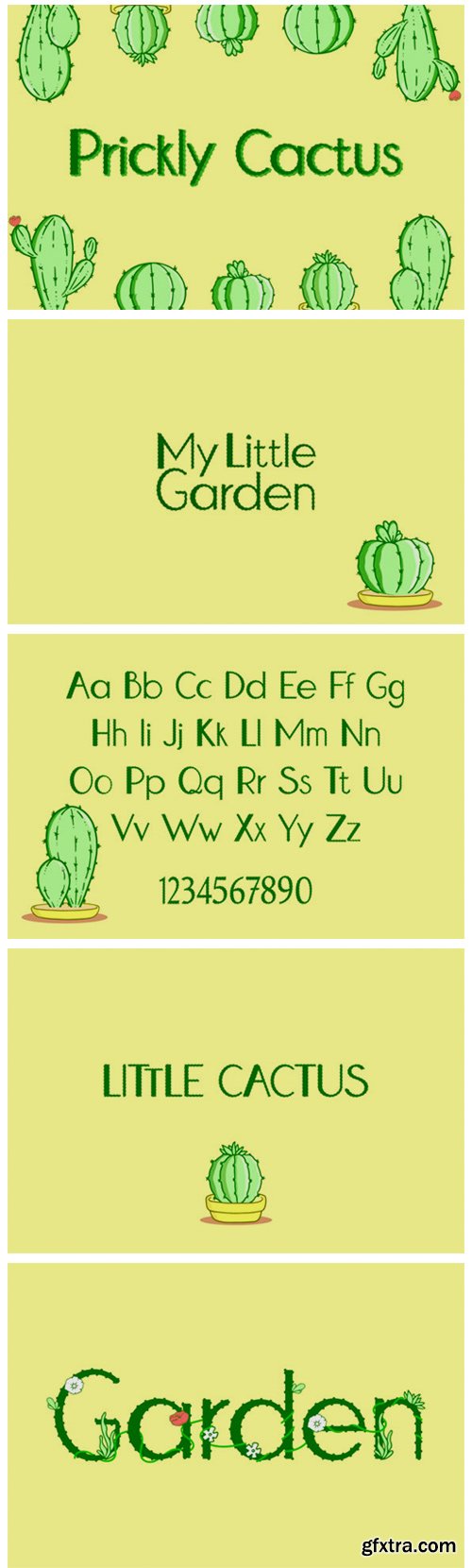 Prickly Cactus Font