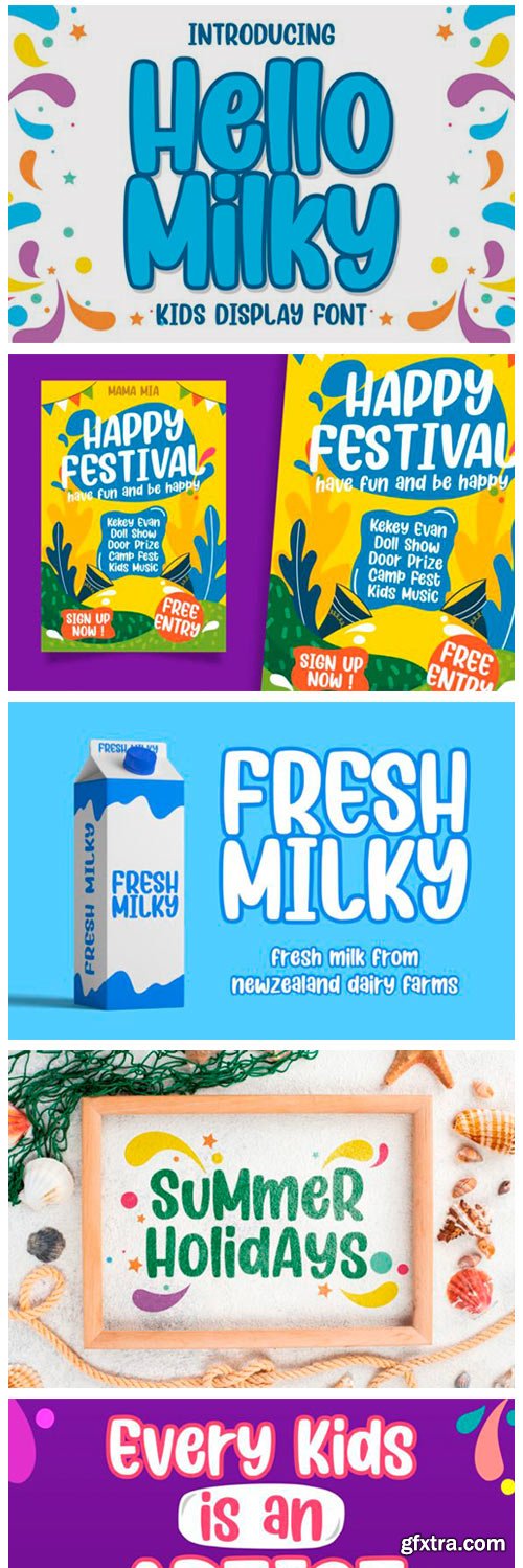 Hello Milky Font