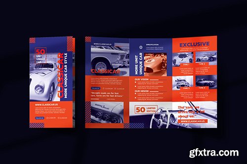 Automotive Show Trifold Brochure