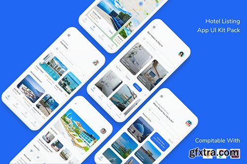 Hotel Listing App UI Kit Pack