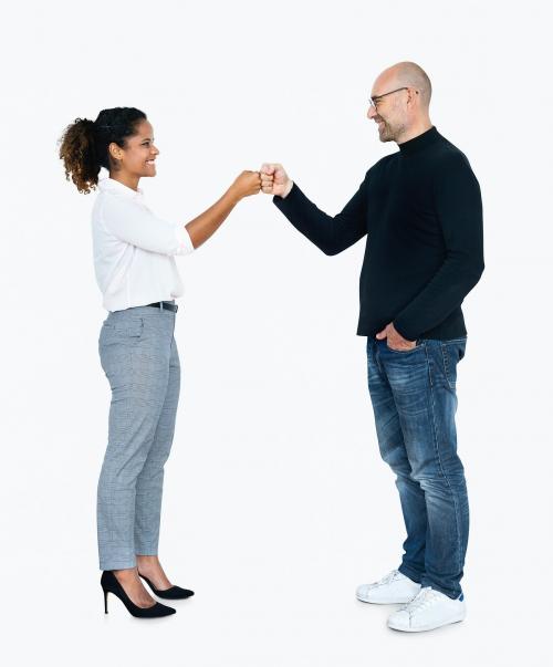 Business partners doing a fist bump - 475322