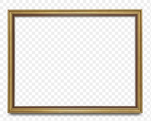 Wooden picture frame mockup transparent png - 1230826