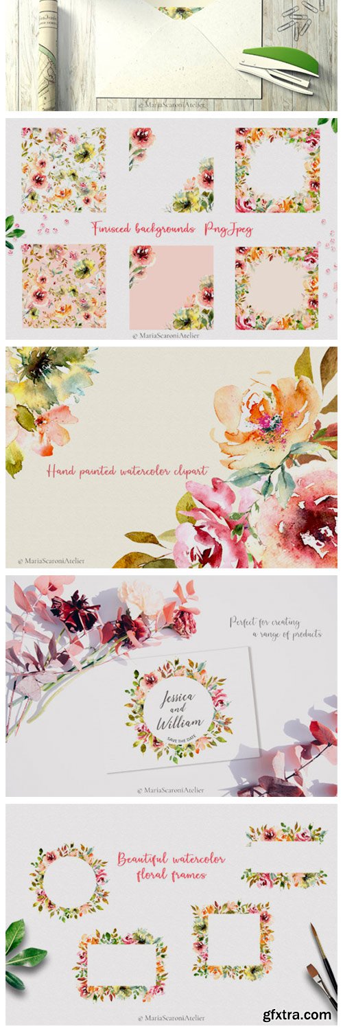 Watercolor Flowers - Summer Garden 4440195