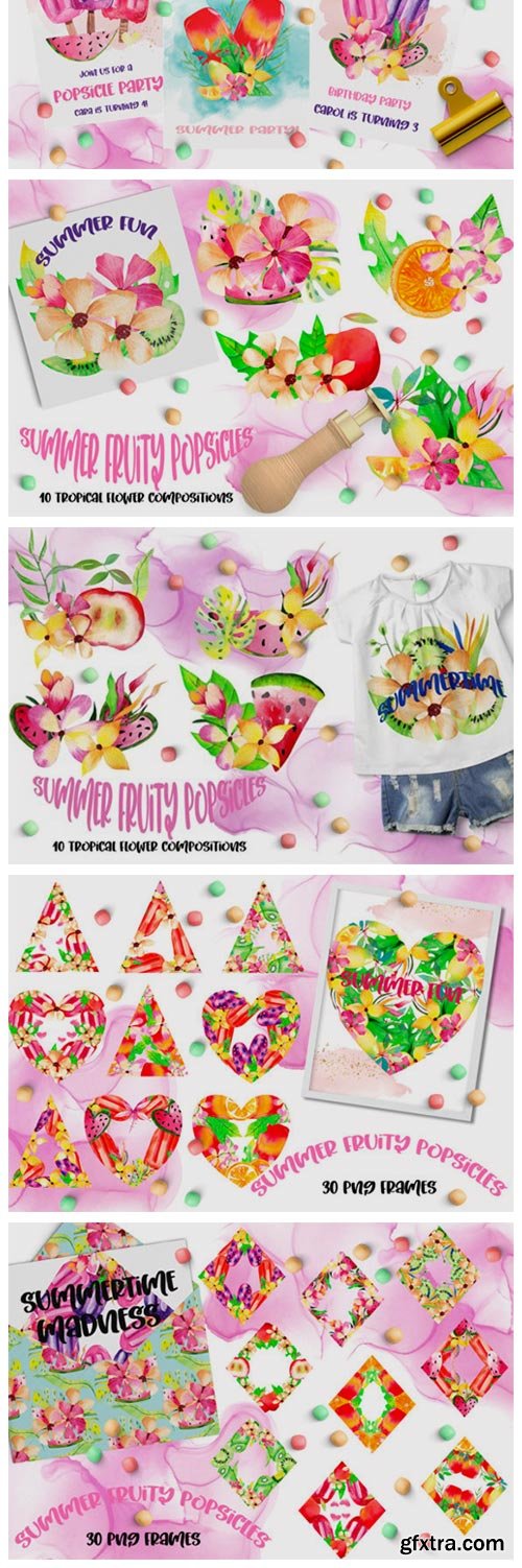 Summer Fruity Popsicles Collections 4440946