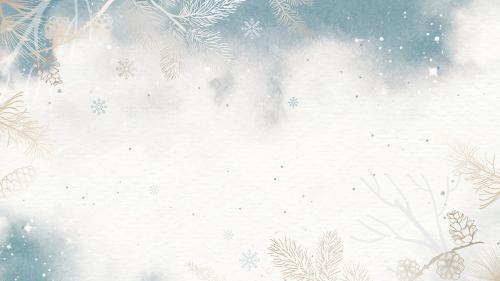 Winter background vector - 1229065