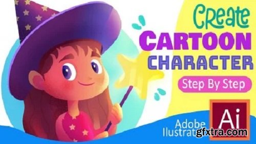 Create Cartoon Wizard Character Step-By-Step with Adobe Illustrator !