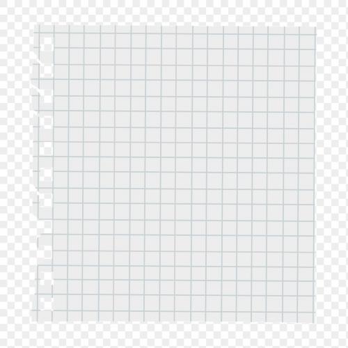 Blank lined notepaper on transparent - 1233243