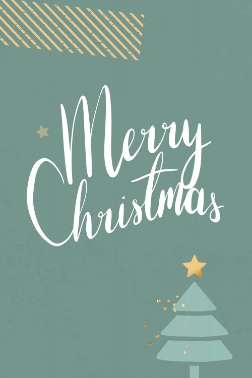 Festive merry Christmas card vector - 1229407