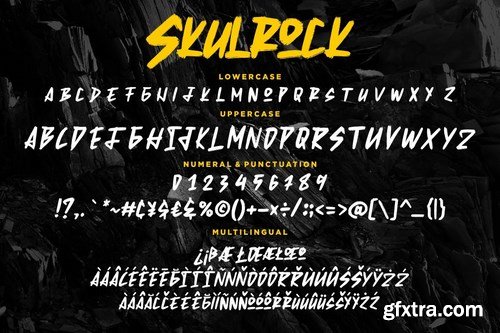 Skulrock Hard Display Typeface