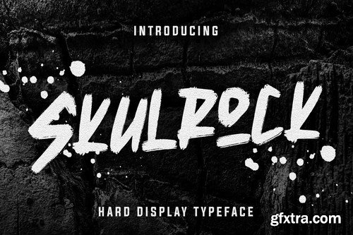 Skulrock Hard Display Typeface