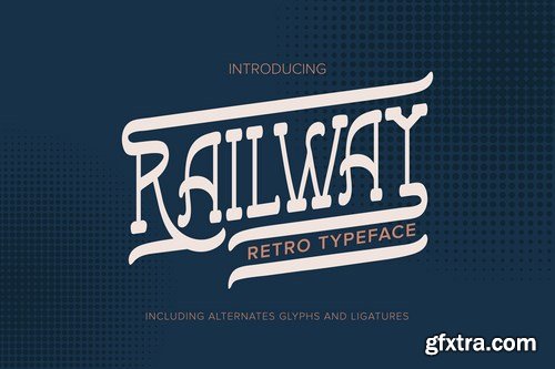 Railway Retro Typeface