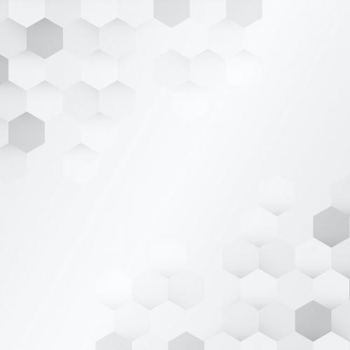 White and gray hexagon pattern background vector - 1229539