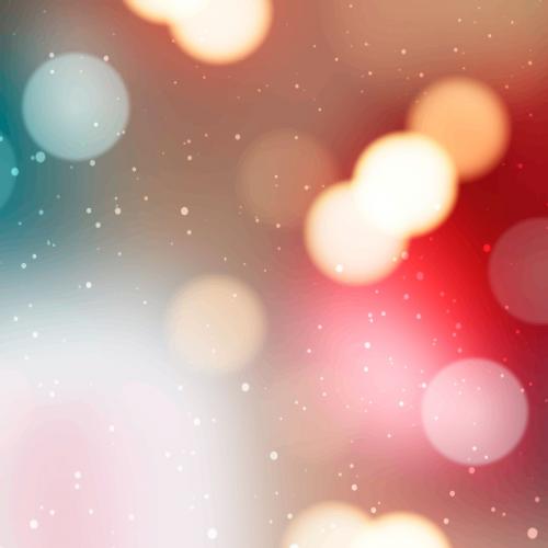 Blurry colorful Christmas bokeh light background vector - 1229552