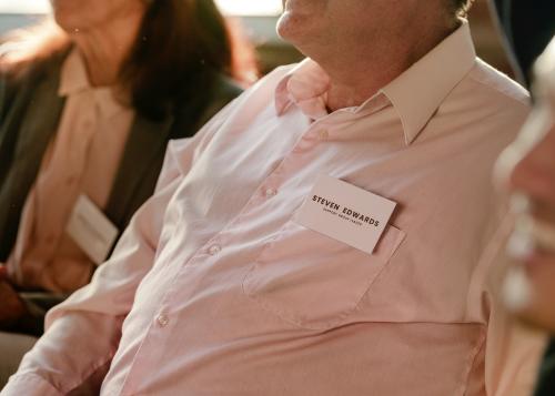 Businessman sitting in a meeting - 1217990