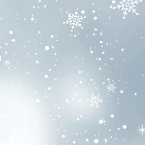 Snowflakes patterned on gray background illustration vector - 1229627