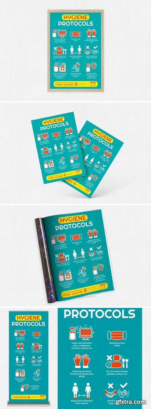 Hygiene Protocols Graphic Bundle