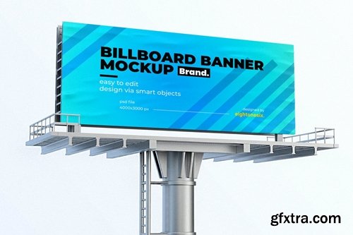 Billboard Banner Mock-up Template