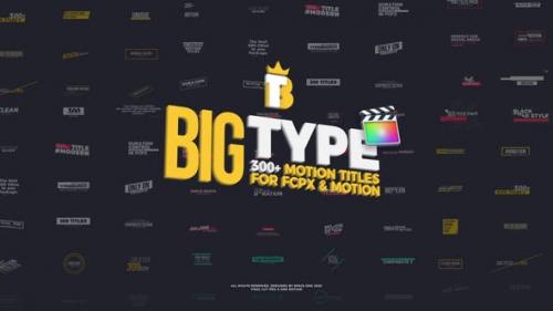 Videohive - Big Type | 300 titles for FCPX