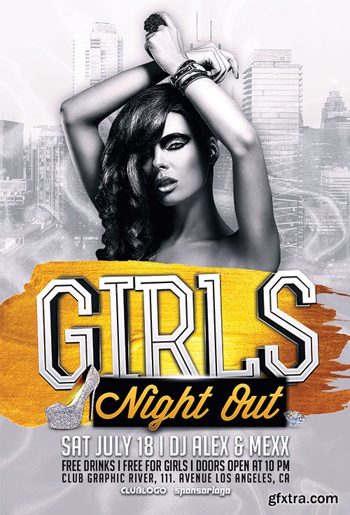 Girls Night Out - Premium flyer psd template