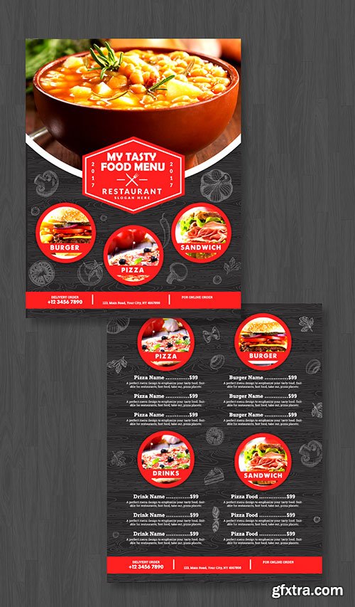 Restaurant Food Menu - Premium flyer psd template