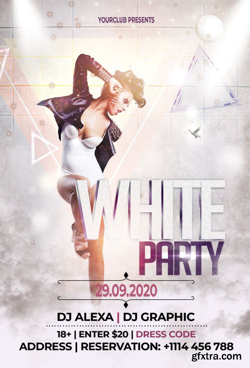 White Party - Premium flyer psd template