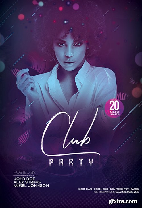 Club DJ Party PSD Flyer Template