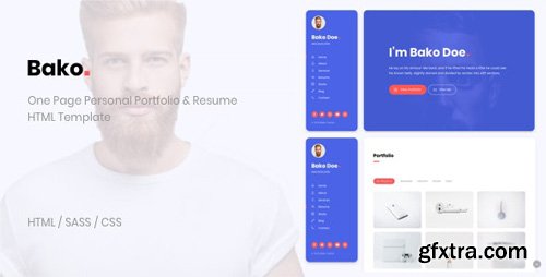 ThemeForest - Bako v1.0 - Personal Portfolio & Resume HTML Template - 25599414