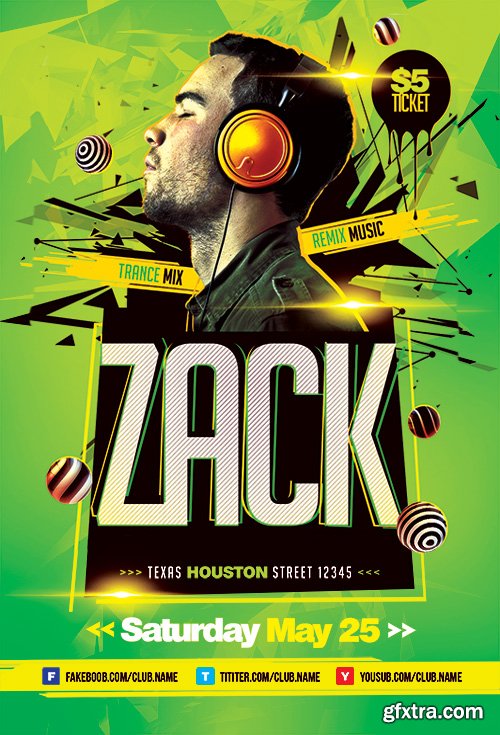 DJ Live Performance Flyer Template