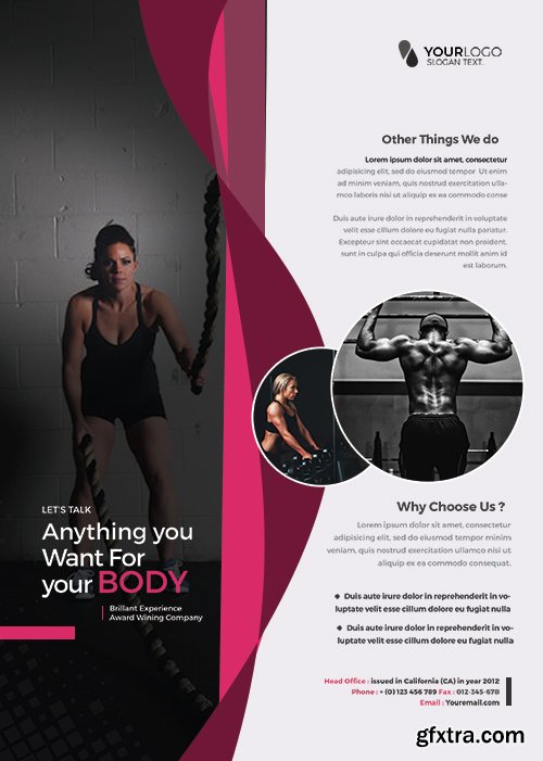 Health & Fitness PSD Flyer Template