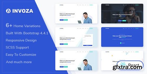 ThemeForest - Invoza v1.0.0 - React Landing Page Template - 27287695