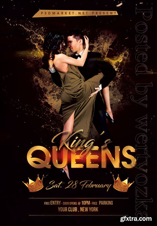 Kings queens event - Premium flyer psd template