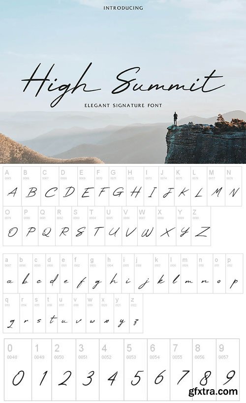 High Summit - Elegant Signature Font