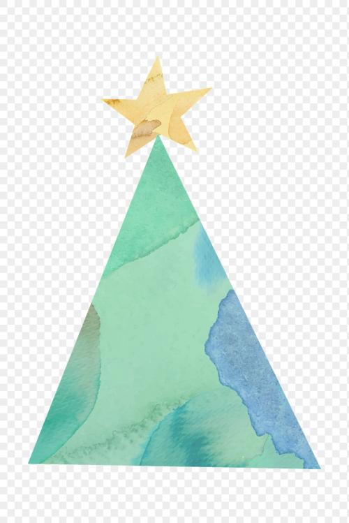 Christmas tree element transparent png - 1229330