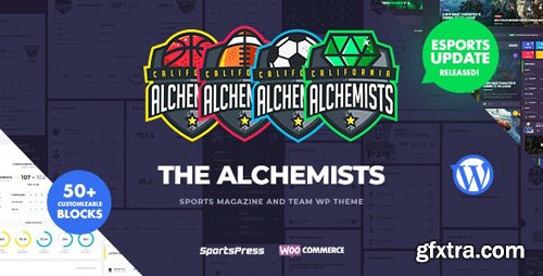 ThemeForest - Alchemists v4.2.7 - Sports, eSports & Gaming Club and News WordPress Theme - 20256220 - NULLED