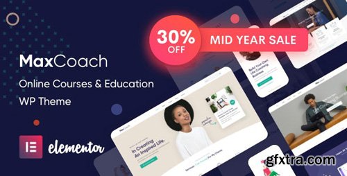 ThemeForest - Online Courses & Education Elementor WP Theme - MaxCoach v1.4.3 - 26051639