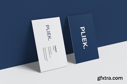 Standing Business Card Mockup