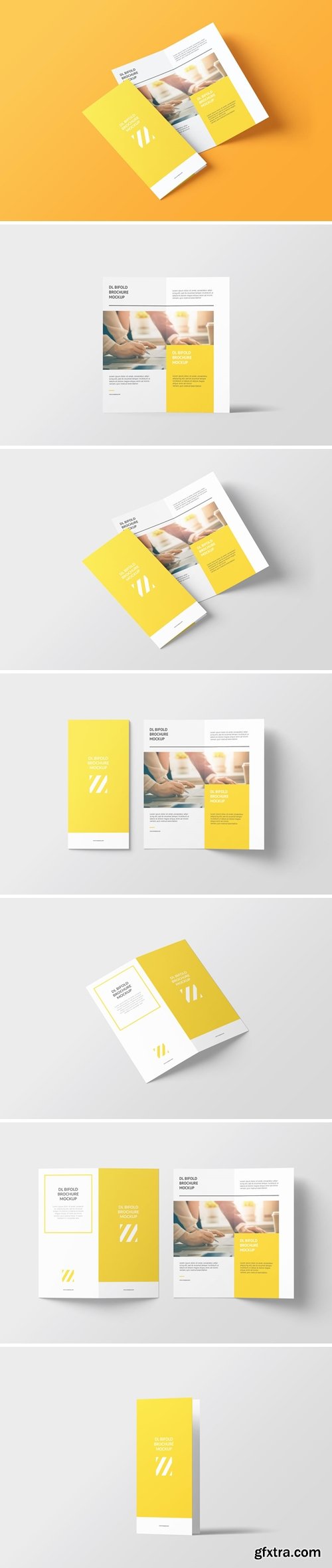 DL Bi-fold Brochure Mockup