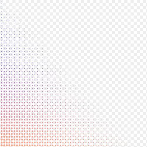 Halftone dots gradient transparent png - 1235049