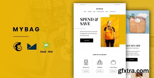 ThemeForest - MyBag v1.0 - E-commerce Responsive Email for Fashion & Accessories with Online Builder - 27445408