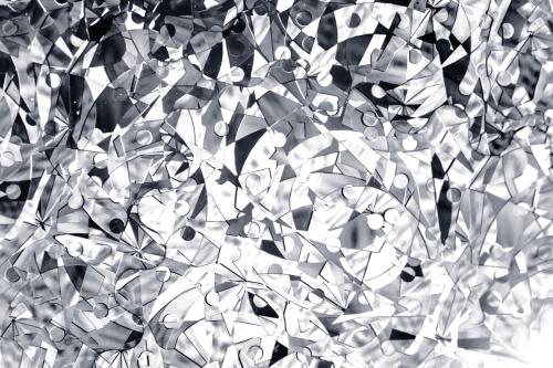 Shiny abstract silver geometric patterned background - 596910