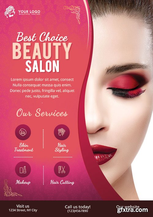 Beauty Salon - Premium flyer psd template